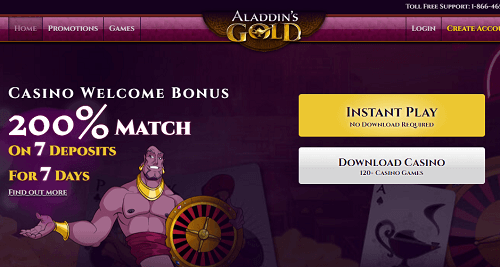 Aladdin's Gold Casino Review